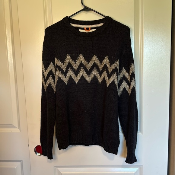 Anthropologie Koto Urban Outfitters Aztec Sweater Medium Tribal Gray Womens Men - Picture 2 of 10